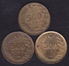 1989-90-91 Yılı 500 Lira