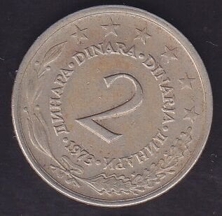 Yugoslavya 2 Dinar 1973