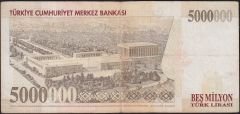 7.Emisyon 5 000 000 Lira C35 562728 Çok Temiz