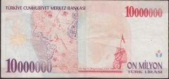 7.Emisyon 10 000 000 Lira G28 073993 Çok Temiz