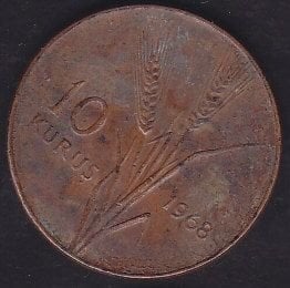 1968 Yılı 10 Kuruş
