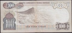 6.Emisyon 1.Tertip 100 Lira B90 295868 Çok Temiz+