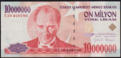 7.Emisyon 10 000 000 Lira E20 468786 Çok Çok Temiz+