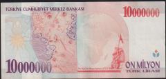 7.Emisyon 10 000 000 Lira E20 468786 Çok Çok Temiz+
