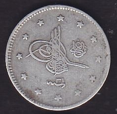 1293/31 Abdulhamid 2 Kuruş Gümüş