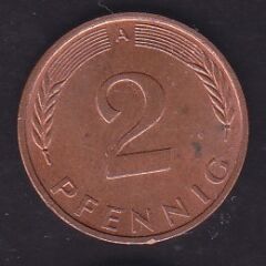 Almanya 2 Pfennig 1992 A
