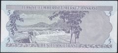6.Emisyon 2.Tertip 5 Lira H74 261927 Çilaltı Çil