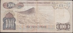 6.Emisyon 1.Tertip 100 Lira B89 343303 Çok Temiz