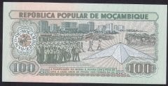 Mozambik 100 Meticais 1989 ÇİL AA Pick 130b