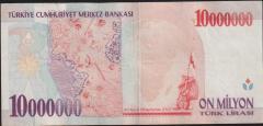 7.Emisyon 10 000 000 Lira E19 624874 Çok Temiz+