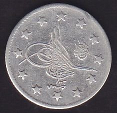 1293/22 Abdulhamid 2 Kuruş Gümüş