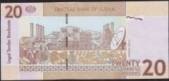 Sudan 20 Pound 2017 Çilaltı Çil Pick 74d
