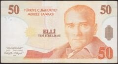 8.Emisyon 50 YTL B61 505414 Çok Temiz