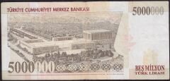 7.Emisyon 5 000 000 Lira C31 653780 Çok Temiz+