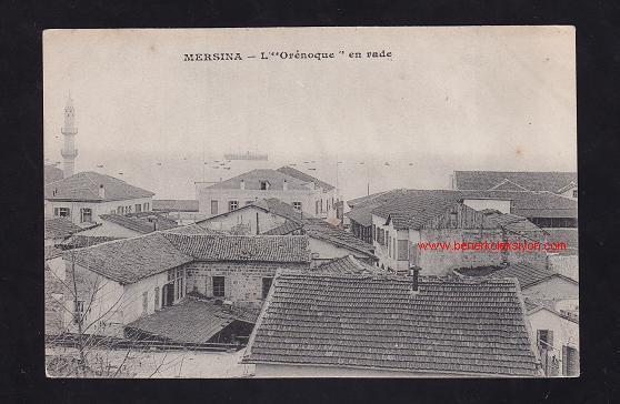 MERSİN FOTOKART -L''ORENOGUE ''EN RADE MERSİNA -MARİTİMES
