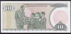 7.Emisyon 1.Tertip 10 Lira C04 307957 Çil
