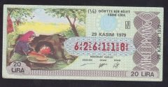 1979 29 KASIM ÇEYREK BİLET - N SERİSİ