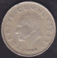 1998 Yılı 50 Bin Lira Çok Temiz