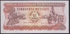 Mozambik 50 Meticais 1986 ÇİL Pick 129