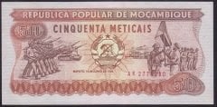 Mozambik 50 Meticais 1986 ÇİL Pick 129