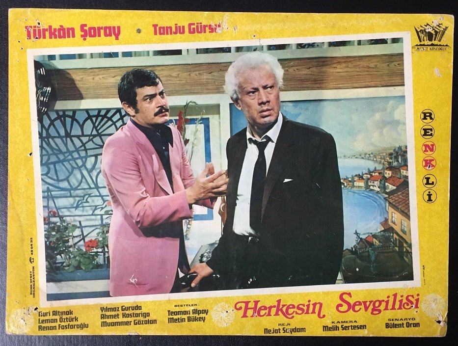 TÜRKAN ŞORAY - TANJU GÜRSU - HERKESİN SEVGİLİSİ - LOBİ KARTI