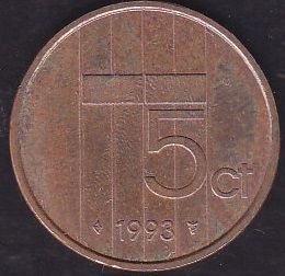 Hollanda 5 Cent 1993