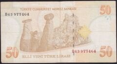 8.Emisyon 50 YTL B63 977464 Çok Temiz