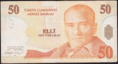 8.Emisyon 50 YTL B63 977464 Çok Temiz