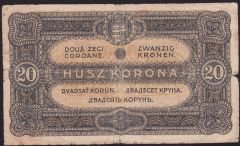 Macaristan 20 Korona 1920 Temiz