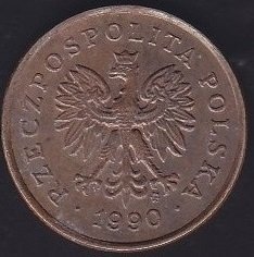 POLONYA 5 GROSZY 1990