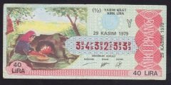 1979 29 KASIM YARIM BİLET