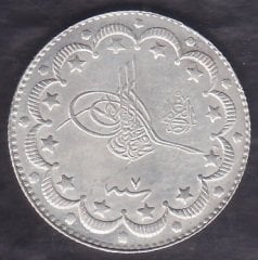 1327 / 7 Reşat Elgazi 10 Kuruş Gümüş
