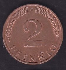 Almanya 2 Pfennig 1983 G