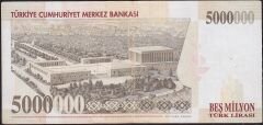 7.Emisyon 5 000 000 Lira C15 523887 Çok Temiz