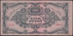 Macaristan 1000 Pengo 1945 Çok Temiz