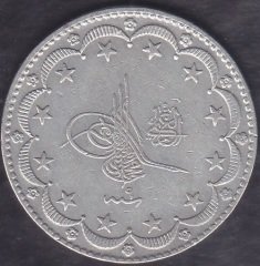 1327 / 9 Reşat Elgazi 20 Kuruş Gümüş