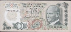 6.Emisyon 1.Tertip 100 Lira B85 196131 Çok Temiz+