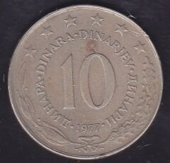 Yugoslavya 10 Dinar 1977