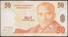 8.Emisyon 50 YTL B67 895792 Çok Temiz