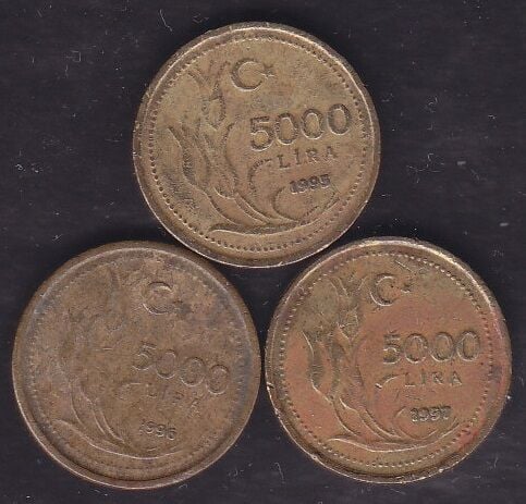 1995-96-97 Yılı 5000 Lira