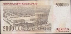 7.Emisyon 5 000 000 Lira C12 015071 Çok Temiz