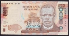 MALAWI 500 KWACHA 2014 ÇİL