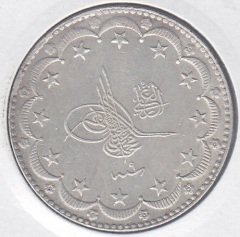 1327 / 9 Reşat Elgazi 20 Kuruş Gümüş