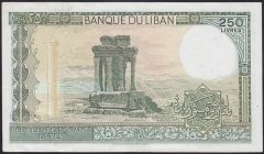 LÜBNAN 250 LİVRES 1983 ÇOK TEMİZ+