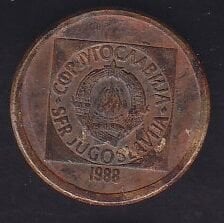 Yugoslavya 10 Dinar 1988