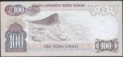 6.Emisyon 3.Tertip 100 Lira J28 982654 Çilaltı