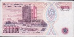 7.EMİSYON 1.TERTİP 20000 LİRA A25 445530 ÇÇT