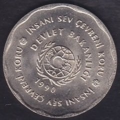 ÇEVRE KORUMA MADALYONU 1990 ÇİL - NİKEL