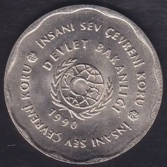 ÇEVRE KORUMA MADALYONU 1990 ÇİL - NİKEL