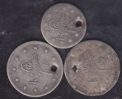 Abdulhamid - Reşat 1 Ve 2 Kuruş Lotu Haliyle Gümüş 6 gram